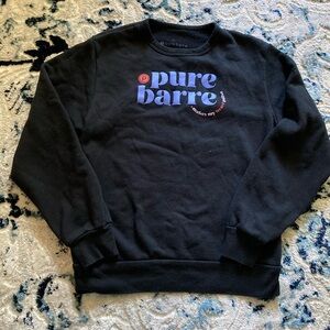 EUC Pure Barre crew neck sweatshirt “PB Makes My Heart Pulse” size XS/S